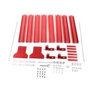 AMONIDA Système de Rail de Guidage de Scie Circulaire Antirouille, Ensemble de Jonction en Alliage D'aluminium pour le Contrôle des Rails de Scie Circulaire, Applicable aux Amateurs de Menuiserie, 8