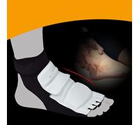 AMONIDA Taekwondo Sparring Gear Protecteur de Pied Flexible Durable pour Entraînement de d'arts Martiaux Taille M Noir et Blanc 2 Unités (XL 38-39)