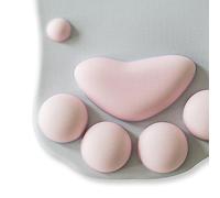 AMONIDA Tapis de Souris Patte de Chat, Design de Dessin animé Mignon avec Support de Poignet pour Le Confort du Bureau à Domicile, 1 X Tapis de Souris (#1)