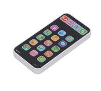 AMONIDA Téléphone d'apprentissage Interactif pour Enfants, Jouet Musical Amusant, Téléphone Portable pour bébé de Plus de 3 Ans, Cadeau éducatif Portable (Blanc Anglais)