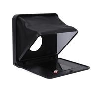 AMONIDA Téléprompteur TC7 Portable Pliable pour Smartphone, Tablette, Appareil Photo avec Télécommande, Configuration Rapide pour L'enregistrement Vidéo et Le Streaming en Direct, Plastique Noir,