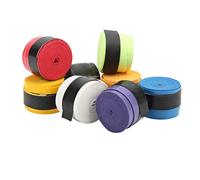 AMONIDA Tennis Racket Grip Tape, Durable PU Material | Comprend 8 poignées, antidérapantes, absorbant la transpiration, universelles pour le sport