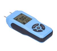 AMONIDA Testeur d'humidité, Lecteur d'humidité du Bois Portatif (BLUE) | Écran LCD, plage d\'humidité de 2 % à 70 %, indicateur de faible puissance