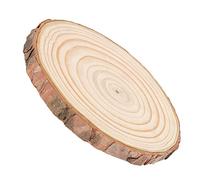 AMONIDA Tranches de Bois Naturel Bûches de Pin Rondes Artisanat inachevé pour Peinture à la Main étiquettes Cadeaux 1x Tranche de Bois (Type 5 (8,3 X 8,3 X,5 pouces) 11~12 cm)