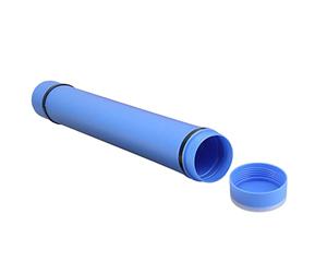 AMONIDA Tube d'affiche de Grande capacité, étanche, Antichoc, Portable pour Documents, Plans, Cartes (Blue)