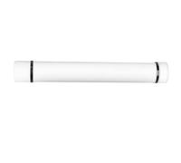 AMONIDA Tube d'affiche de Grande capacité, étanche, Antichoc, Portable pour Documents, Plans, Cartes (White)