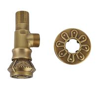 AMONIDA Vanne d'angle, Vanne d'arrêt 'eau en Laiton, de Conception Européenne Rétro avec Résistance Anti-fuite, Idéale pour évier de Salle de Bain et Cuisine