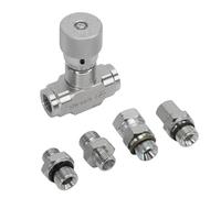 AMONIDA Vanne de Régulation de Flux Hydraulique L08 3/8in pour Maintenance Système Hydraulique Mini Pelle 1-2 Tonnes Régulation Précise Débit Construction éTanche Connecteurs M14
