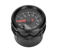 AMONIDA Voltmètre de Voiture Haute Précision 2 Pouces 52mm, Jauge Numérique pour Voitures à Modifiées ABS Noir 1 unité