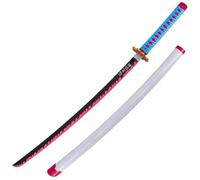 AMONT | Katana Mitsuri Kanroji Bamboo 970 mm | Réplique décorative d'exposition, cosplay, collection anime sans couture, matériel en bambou | EYM