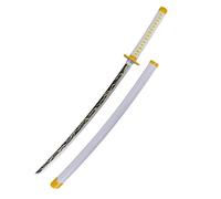 AMONT - Réplique Katana en Bambou - Modèle Agatsuma Zenitsu en Bois - Série Demon Slayer - 105 Cm