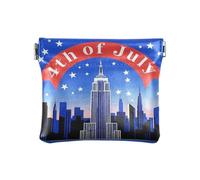 Amooorous 4th of July Independence Day Empire State Building Porte-monnaie en cuir pour femme, 4 juillet Jour de l'Indépendance Empire State Building, 1 size