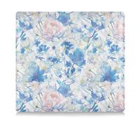 Amooorous Aquarelle Art Élégant étui portefeuille en cuir avec fleurs bleues pour carte d'immatriculation et d'assurance pour cartes, documents essentiels, permis de conduire