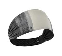 Amooorous Bandeaux élastiques pour basket-ball, cyclisme, volley-ball - Noir et gris - Encre noire et grise