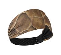 Amooorous Bandeaux rafraîchissants en cuir de buffle kaki pour femme - Large bandeau extensible pour le lavage du visage et du visage - Banda para la cabeza