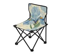Amooorous Beauty Spring Chaises de camping légères avec sac de transport pour camping en plein air Motif fleurs bleues