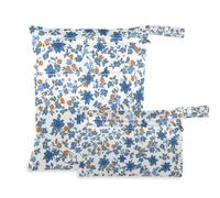 Amooorous Blue Crush Lot de 2 sacs humides lavables pour bébé avec poignées pour couches de bébé, salle de sport