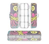 Amooorous Boîte à crayons transparente conçue pour graffiti Cool Doodle Poison