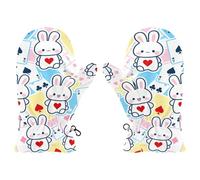 Amooorous Cartoon Cute Bunny Poker Cute Girl Winter mittens Snow Gloves Toddler Guantes de frio para bebes S 2-4