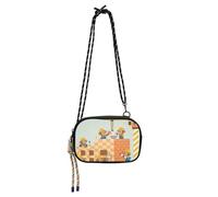 Amooorous Cartoon mignon ingénieur singe jaune noir sacs à bandoulière hommes mode avec fentes pour cartes de crédit sac pour téléphone portable Have a meal carteras de mano para mujer