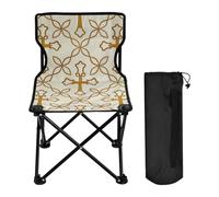 Amooorous Chaises de camping pliantes vintage en forme de croix pour adultes, ultra légères, pliables avec sac de transport pour l'extérieur et les voyages