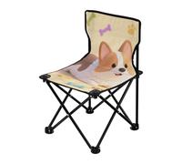 Amooorous Chibi Animal Dog Chaise de camping pliable ultra légère portable avec sac de transport pour camping en plein air