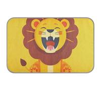 Amooorous Coussin de refroidissement pour chien motif lion mignon jaune été lit auto-rafraîchissant lavable pour animal de compagnie extérieur safapete rafraîchissant para mascotas M