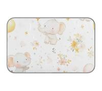 Amooorous Dreamy Childish Tapis auto-rafraîchissant pour chat Motif éléphants mignons d'été Pour garder les chiens au frais en été Tapis auto-rafraîchissant pour chat Intérieur Lavable Frio para