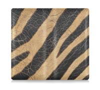 Amooorous Étui portefeuille en cuir de qualité supérieure avec texture peau d'animal marron et noir pour carte d'immatriculation et d'assurance, permis de conduire, Texture peau animale marron noir, 1