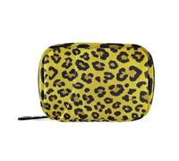 Amooorous Faux sac jaune à paillettes avec compartiments amovibles pour boîte à médicaments pratique pour sac à main