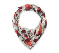 Amooorous Foulard à cheveux carré rétro en soie rouge brûlant des journaux, écharpe en soie chaude pour femme, cou pour Noël, écharpe bufandas para mujer