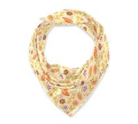 Amooorous Foulard carré en soie pour cheveux pashmina avec fleur chaude jaune d'été pour les indiens pour les soirées bufandas para mujer elegantes