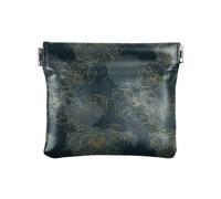 Amooorous Gold Line Flower Petit porte-monnaie en cuir pour femme Organiseur d'articles personnels pour filles et femmes, Fleur ligne dorée, 1 size