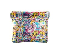 Amooorous Graffiti Art Trend Play Stickers Porte Monnaie Portefeuille en cuir imperméable pour femme, 1 size