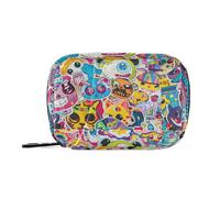 Amooorous Graffiti Art Trend Play Stickers Sacs avec compartiments amovibles Organiseur de pilules de voyage pour sac à main, Graffiti Art Trend Play Stickers, 1 size