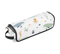 Amooorous Hot Hair Tools Sac de voyage et tapis résistant à la chaleur avec fermeture éclair double couche pour fers plats, lisseurs, fers à friser, baleines sans couture, pieuvres, tortues de mer,