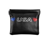 Amooorous I Love Usa 4th of July Independence Day Porte-monnaie en cuir imperméable pour femme, I love usa 4th of July Independence Day, 1 size