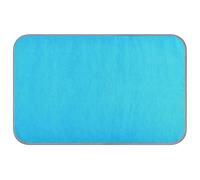 Amooorous Lit pour chat bleu ciel foncé uni pur pour garder les chiens au frais en été Lit auto-rafraîchissant pour l'extérieur pour chihuahua à l'extérieur Mantas frías para Perros M