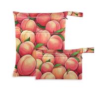 Amooorous Lot de 2 sacs à langer à fermeture éclair avec poignées pour tire-lait, articles essentiels avec poignées pour salle de sport, voyage