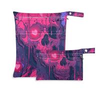 Amooorous Love You To Death Lot de 2 sacs de bain réutilisables avec poignées pour couches de bébé, yoga
