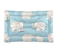 Amooorous Matelas lavable en forme d'éléphant blanc mignon pour animal domestique, lit antidérapant doux et confortable pour chiens de petite, moyenne et grande taille, 91,4 x 61 cm
