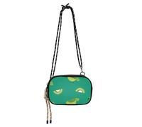 Amooorous Oliver Jeffers Style Kiwi Jade Bird Design Green2 Sac à bandoulière confortable pour homme avec sangle réglable