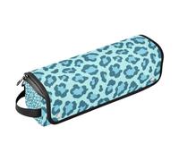 Amooorous Organiseur 2 en 1 pour outils de cheveux avec tapis amovible résistant à la chaleur pour fer à friser, fer à friser, sèche-cheveux, imprimé léopard bleu clair, Imprimé léopard bleu clair, 1