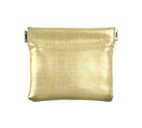 Amooorous Petit porte-monnaie en cuir abstrait Yellow LineWomen's - Mini porte-monnaie pratique pour femme, Ligne jaune abstraite, 1 size