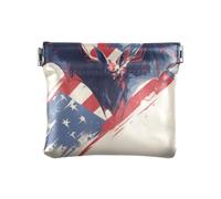 Amooorous Petit porte-monnaie en cuir avec motif de vampire en colère, motif chauve-souris du 4 juillet, pour femme, pour le voyage, Angry Cartoon Vampire Bat 4th of July Independence Day, 1 size