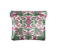Amooorous Petit porte-monnaie en cuir imperméable pour femme Motif floral et vert du Moyen-Orient, Flore et vert de style moyen-oriental, 1 size