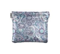 Amooorous Petit porte-monnaie en cuir style ethnique cachemire noix de cajou fleur jambon tatouage mignon sacs cosmétiques pour sac à main pour filles femmes, Tatouage au jambon de style ethnique