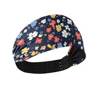 Amooorous Plusieurs petites fleurs et papillons de couleur rouge et bleu_4 bandeaux de sport anti-humidité pour femmes élastique pour le maquillage Sports athlétiques tennis cintillos de pelo para