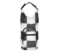 Amooorous Porte-bouteille carré noir et blanc pour bouteille d'eau peu encombrant pour randonnée, randonnée, bouteille d'eau, convient aux bouteilles de 590 ml, 680 ml, 946 ml, 120 ml