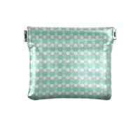 Amooorous Portefeuille hexagonal gris vert en cuir synthétique pour homme et femme, Hexagone gris-vert, 1 size